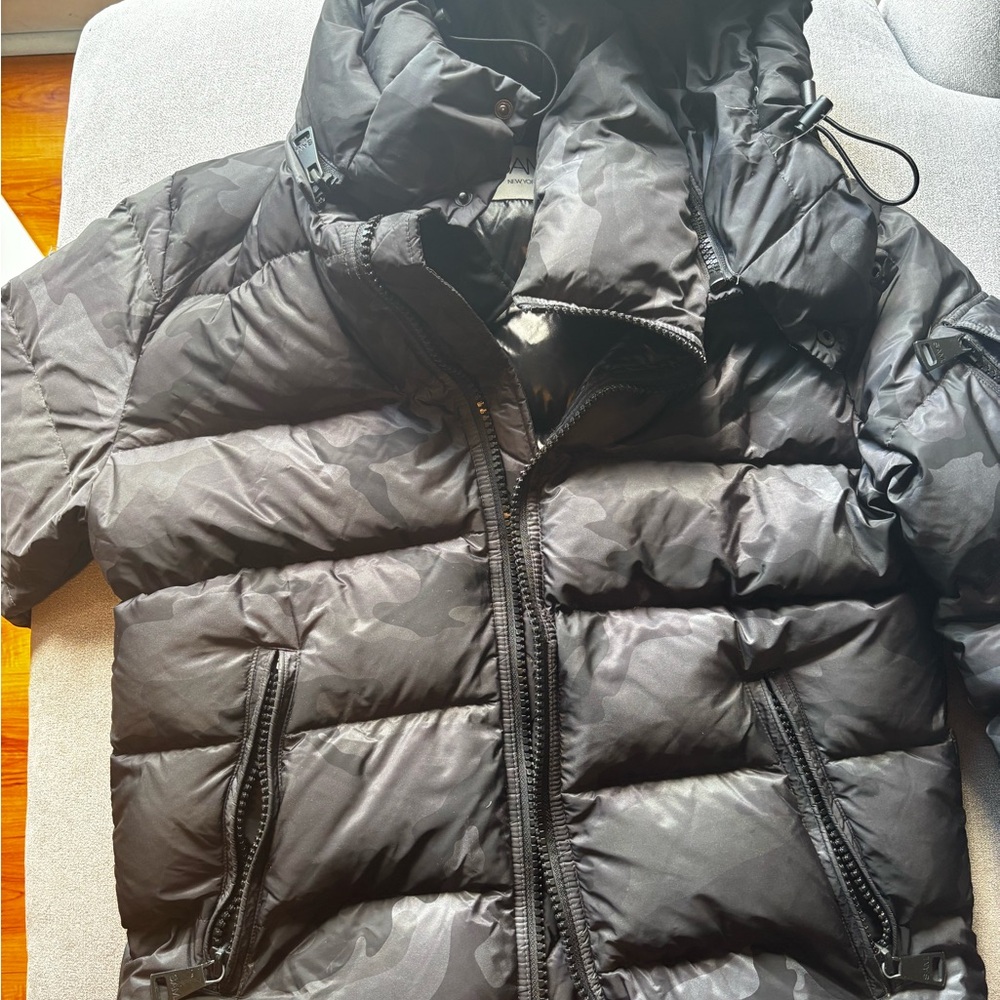 SAM. Shiny Black Puffer Jacket